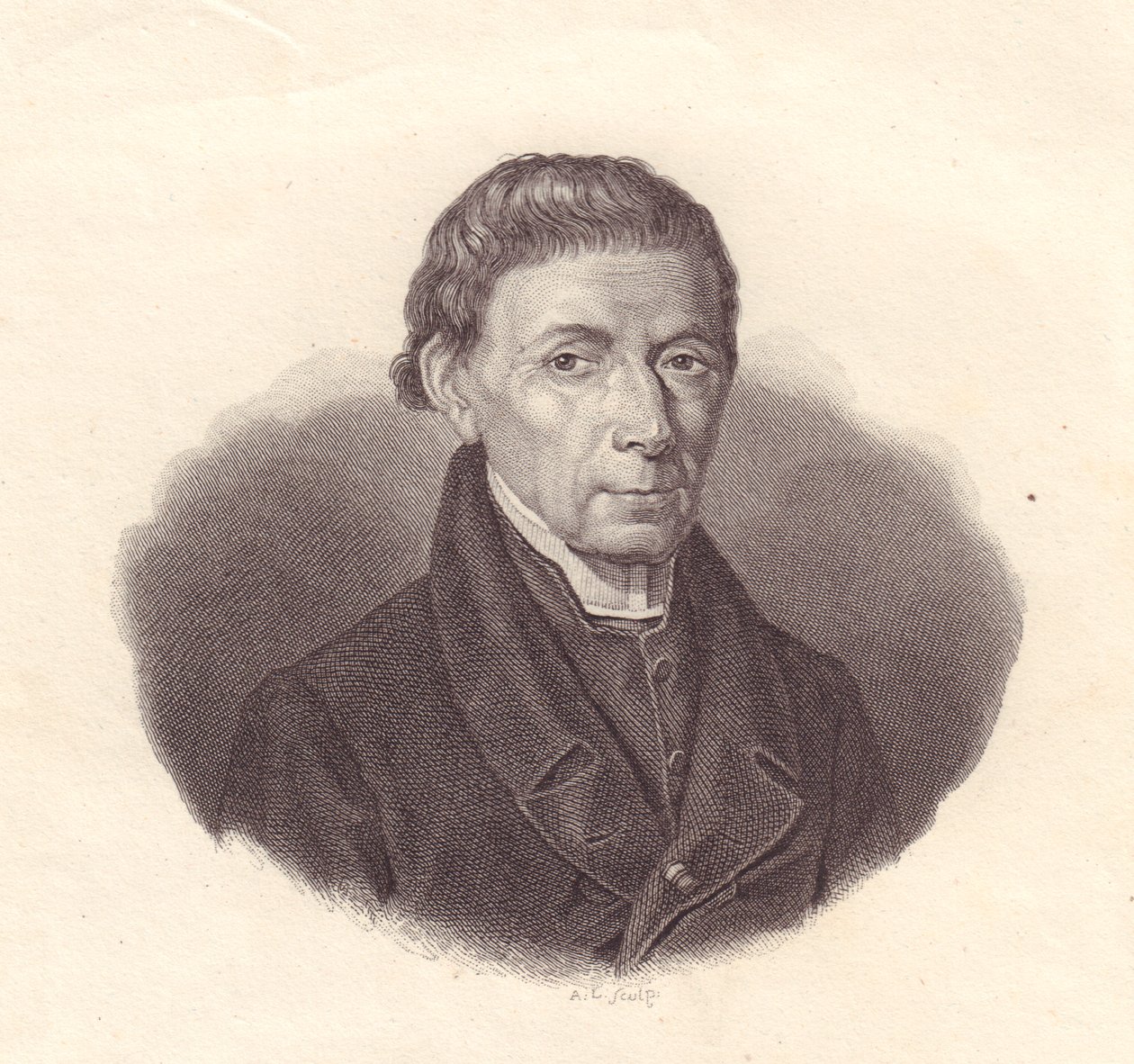 Italian matemaatikon ja tähtitieteilijän Barnaba Orianin (1752-1832) muotokuva, kuparikaiverrus Demarchin piirroksesta tekijältä Unbekannt Unbekannt
