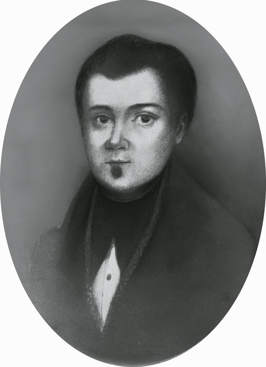 Jacopo Ruffinin (1805-1833), italialaisen lääkärin ja patriootin muotokuva, kaiverrus tekijältä Unbekannt Unbekannt