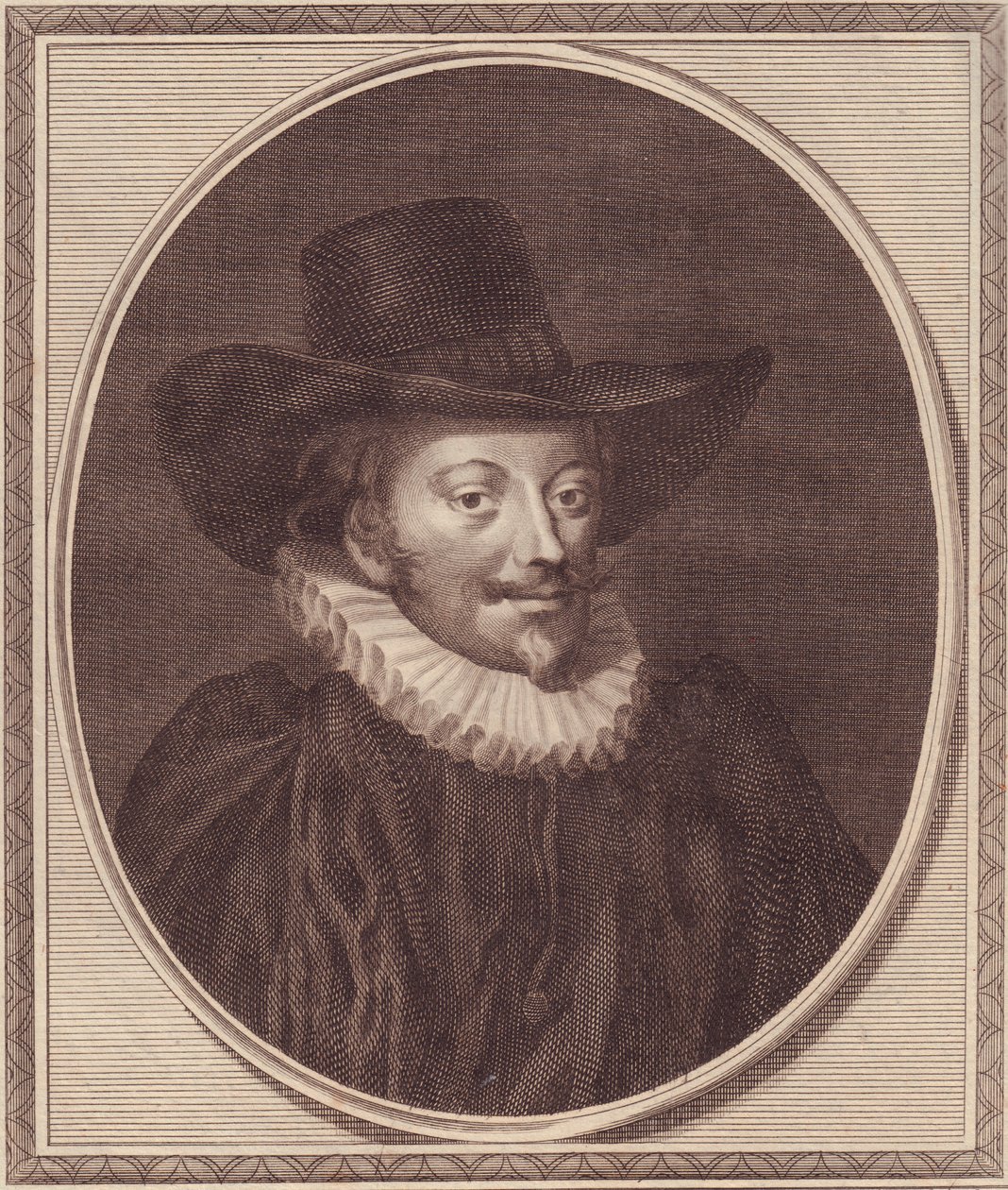 Yorkin arkkipiispan John Williamsin (1582-1650) muotokuva, John Goldarin (1729-1795) kuparikaiverrus tekijältä Unbekannt Unbekannt