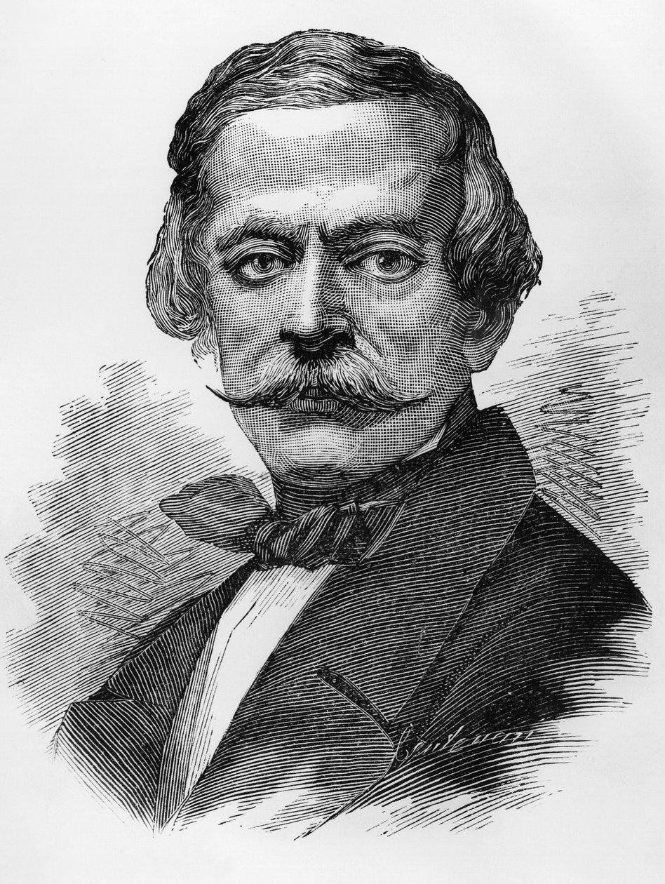 Massimo Taparelli, Azeglion markiisi (1798-1866), italialainen patriootti, poliitikko, kirjailija ja taidemaalari, joka oli Sardinian pääministeri vuosina 1849-1852, muotokuva, kaiverrus tekijältä Unbekannt Unbekannt