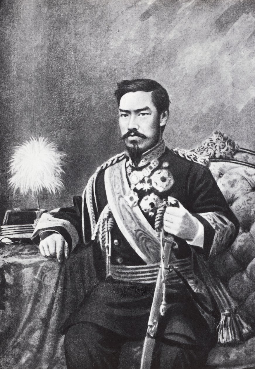 Japanin keisarin Meijin muotokuva (Mutsuhito tekijältä Unbekannt Unbekannt