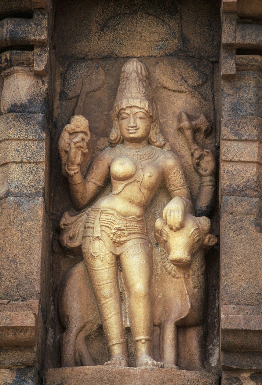 Relief Deficient Parvathi, Brihadeeswara Temple, Gangaikonda Cholapuram, Tamil Nadu, Intia tekijältä Unbekannt Unbekannt