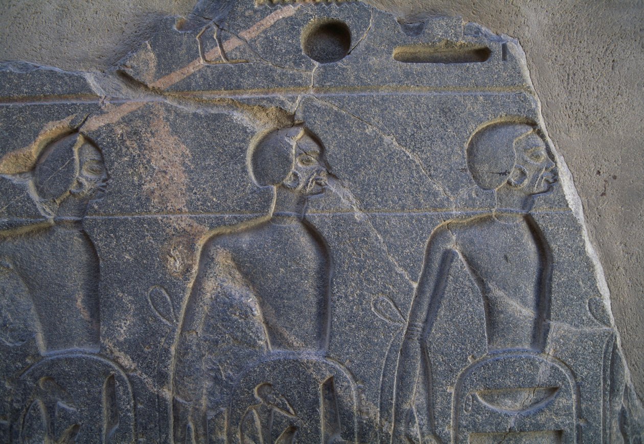 Vankeja kuvaava reliefi, Luxorin temppeli, Thebes (UNESCOn maailmanperintökohde tekijältä Unbekannt Unbekannt