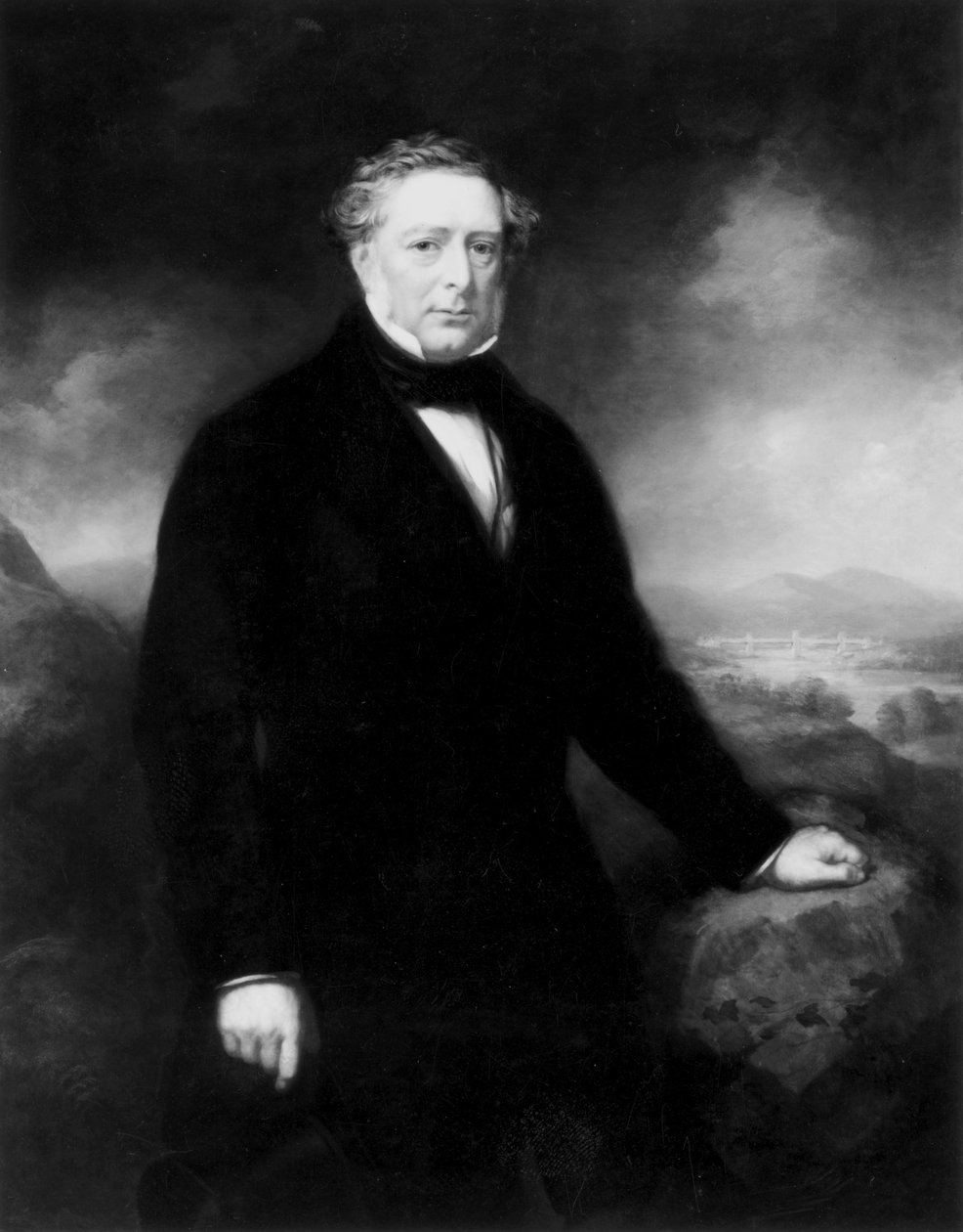 Robert Stephenson, englantilainen kone- ja rakenneinsinööri, n. 1850-1859 tekijältä Unbekannt Unbekannt