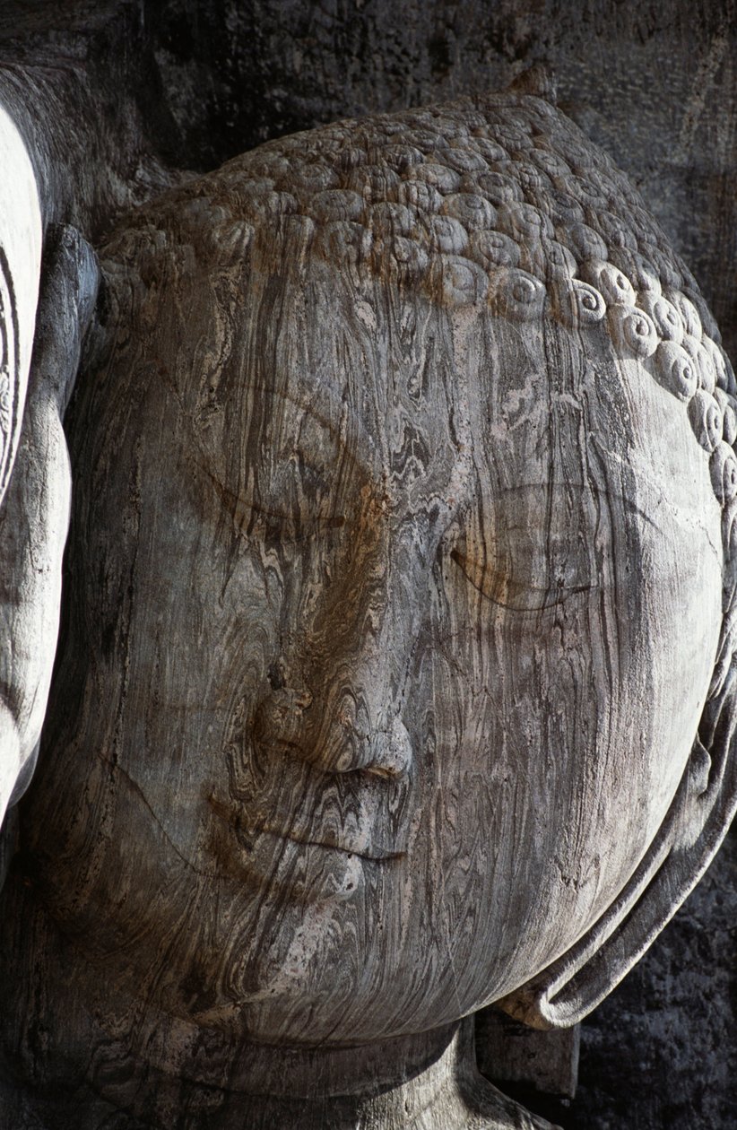 Sri Lanka, Polonnaruwan muinainen kaupunki, Gal Vihara, makuuasennossa Buddha-patsas tekijältä Unbekannt Unbekannt