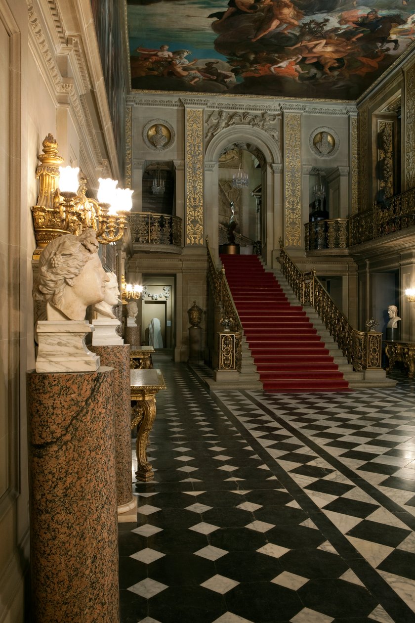 Maalattu sali. Chatsworth House, Derbyshire (kuva) tekijältä Unbekannt Unbekannt