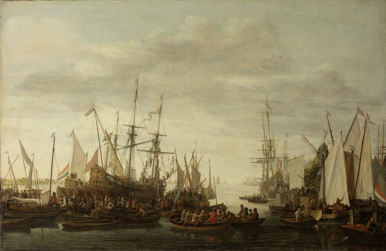 Amiraali Jan van Nesin laivan tohtori, ei-todistusten perinteen mukaan keelhauling tekijältä Lieve Pietersz. Verschuier