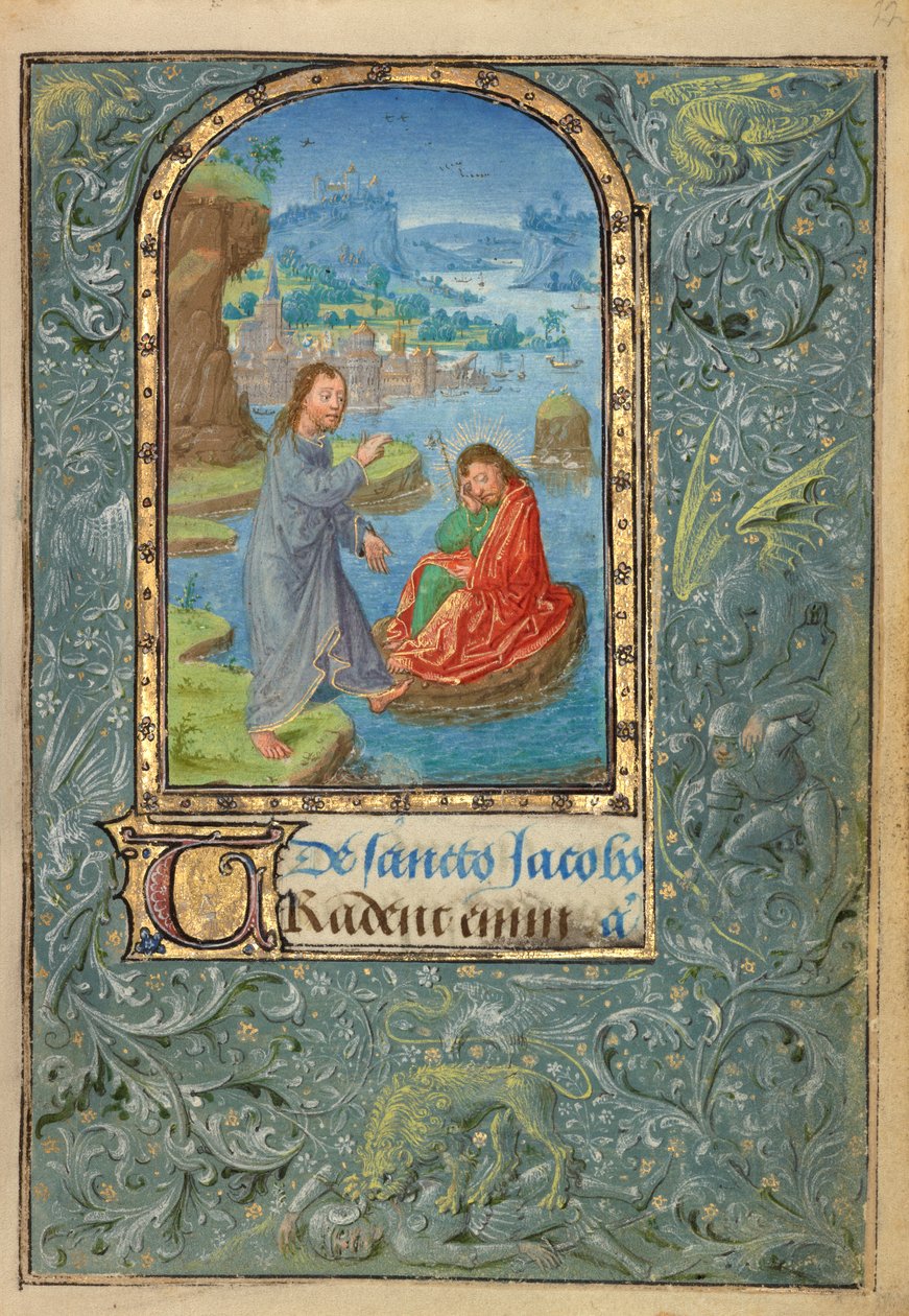 Ms. 37 (89.ML.35), fol. 22 Kristus ilmestyy Pyhälle Jaakob Suurelle tekijältä Lieven van Lathem