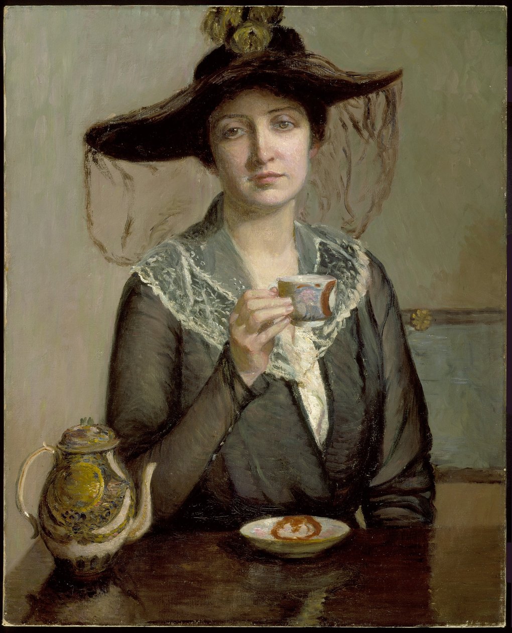 Kuppi teetä, noin 1900 tekijältä Lilla Cabot Perry