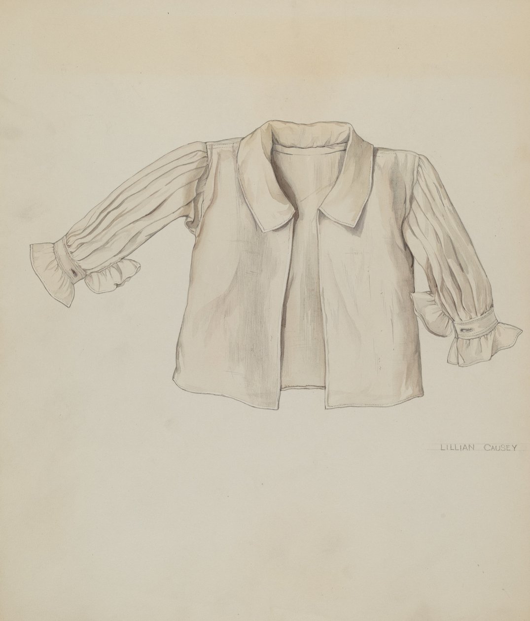 Quaker vauvan paita, c. 1937. tekijältä Lillian Causey