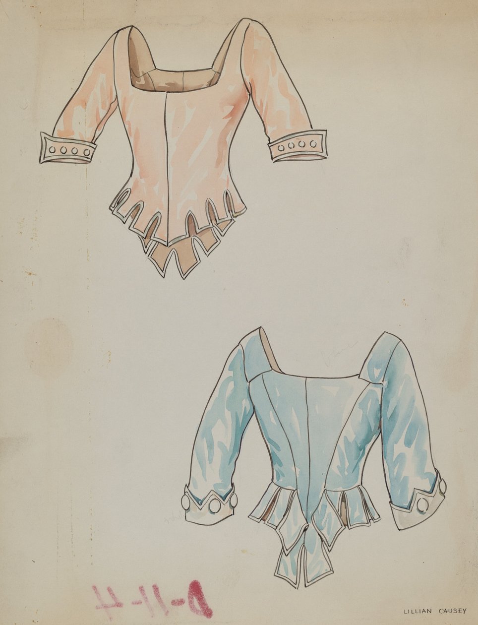 Satiini Bodice, c. 1938. tekijältä Lillian Causey