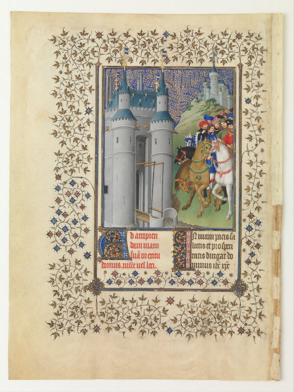 Jean de Francen Belles Heures, herttua de Berry, 1412-1416 tekijältä Limbourg Brothers