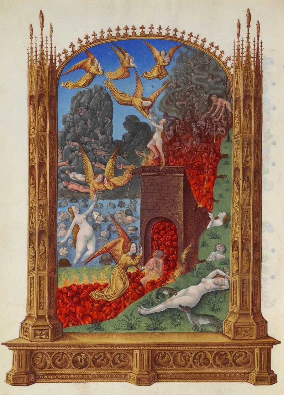 Puhdistetut sielut kiirastulessa Duc de Berryn erittäin rikkaat tunnit tekijältä Limbourg Brothers