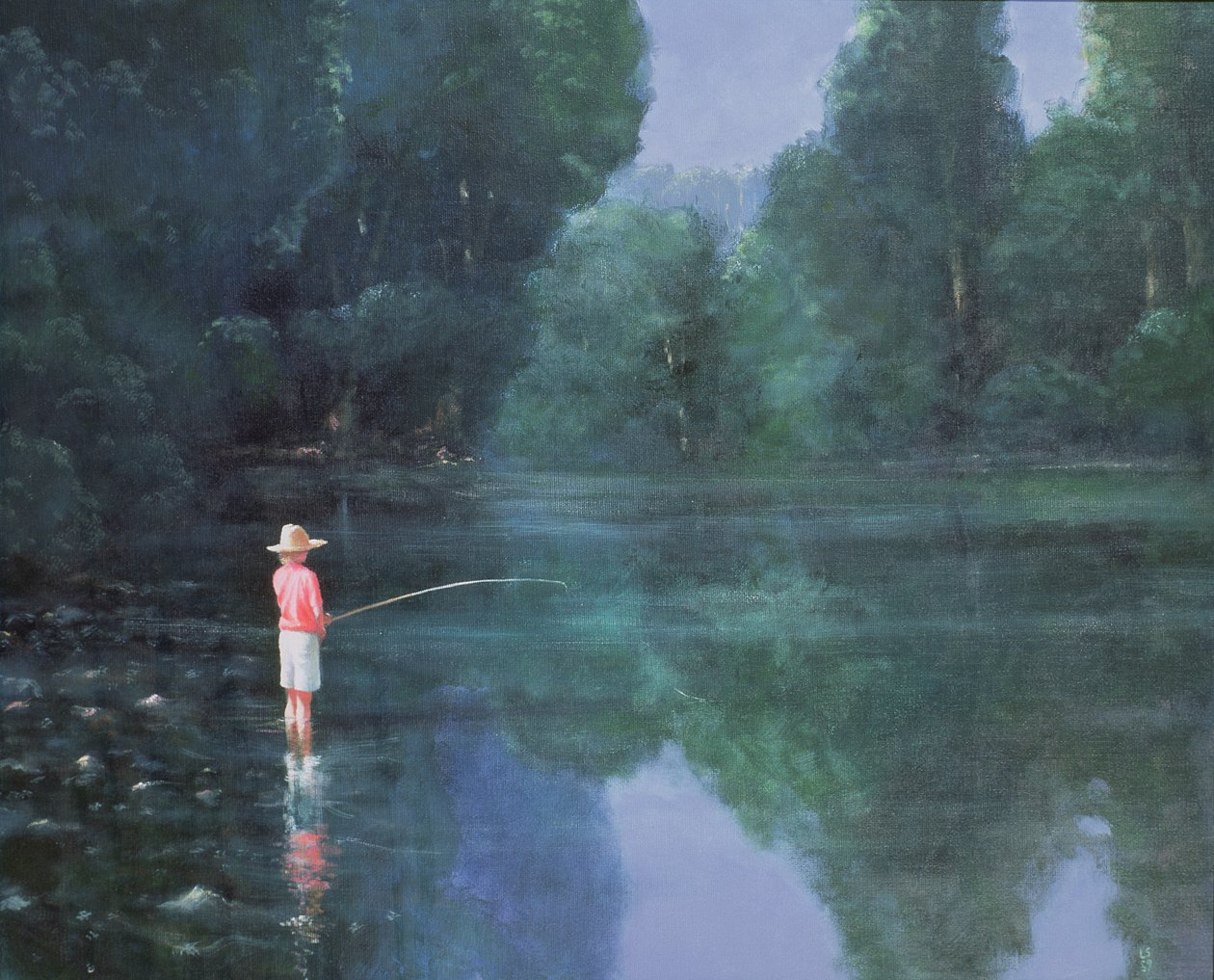 Child Fishing, 1989 tekijältä Lincoln Seligman