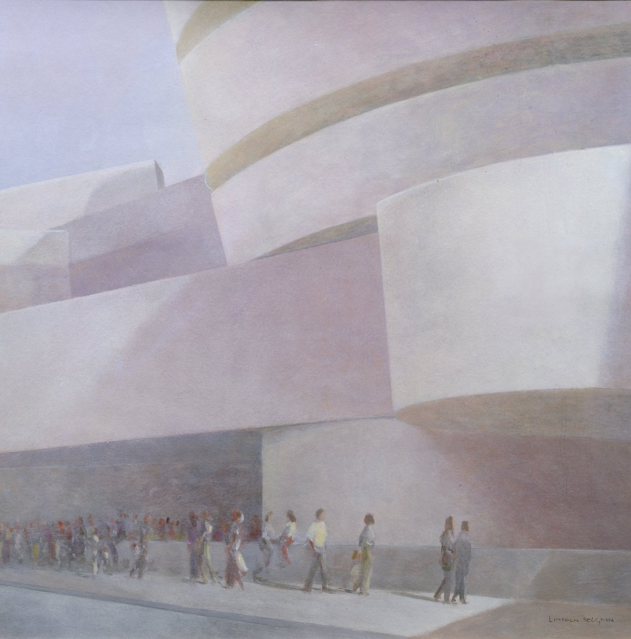 Guggenheim-museo, New York, 2004 (akryyli kankaalle). tekijältä Lincoln Seligman