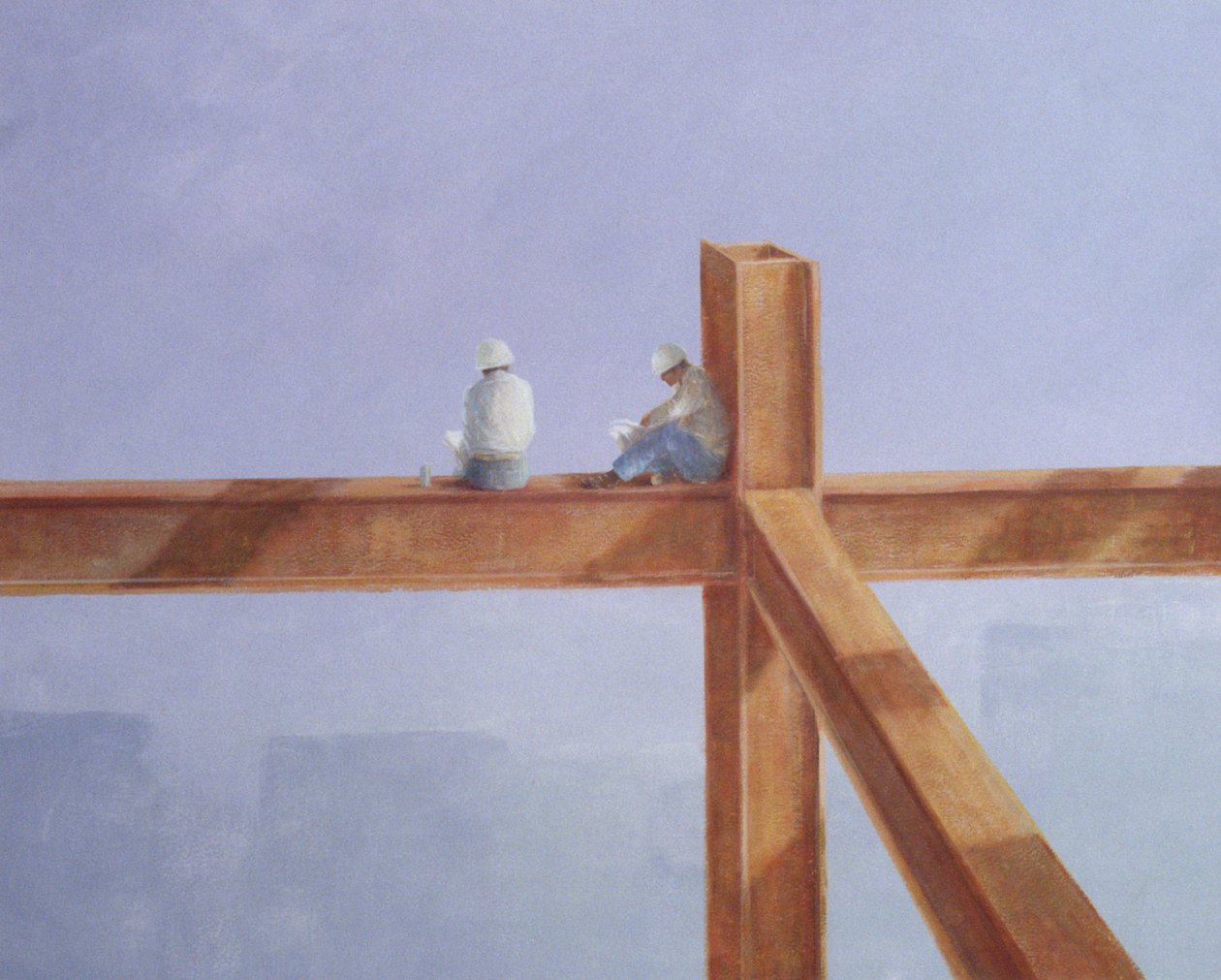 Lounastauko, 1985 (akryylia aluksella) tekijältä Lincoln Seligman