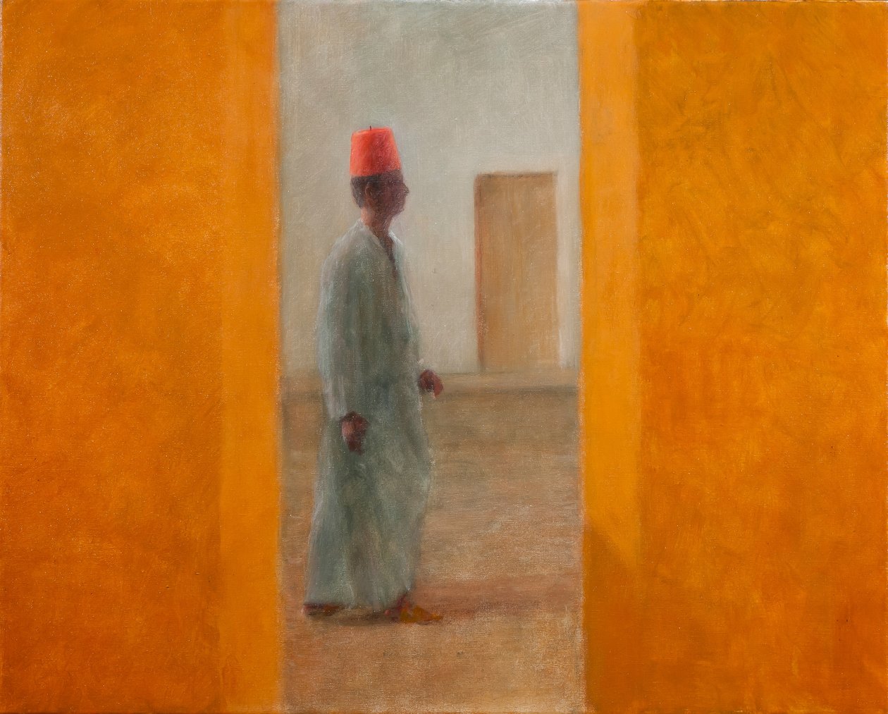 Mies, Tangier Street, 2012 (akryyli kankaalle) tekijältä Lincoln Seligman