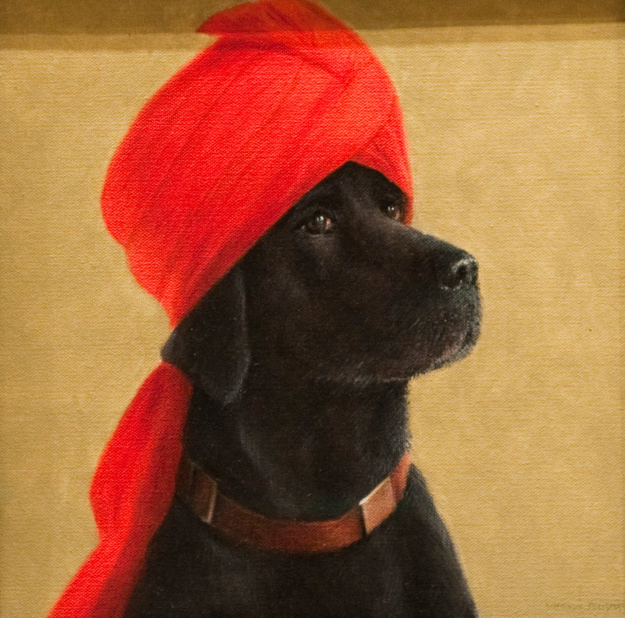 Mietteliäs Maharaja, 2010 (akryyli kankaalle) tekijältä Lincoln Seligman
