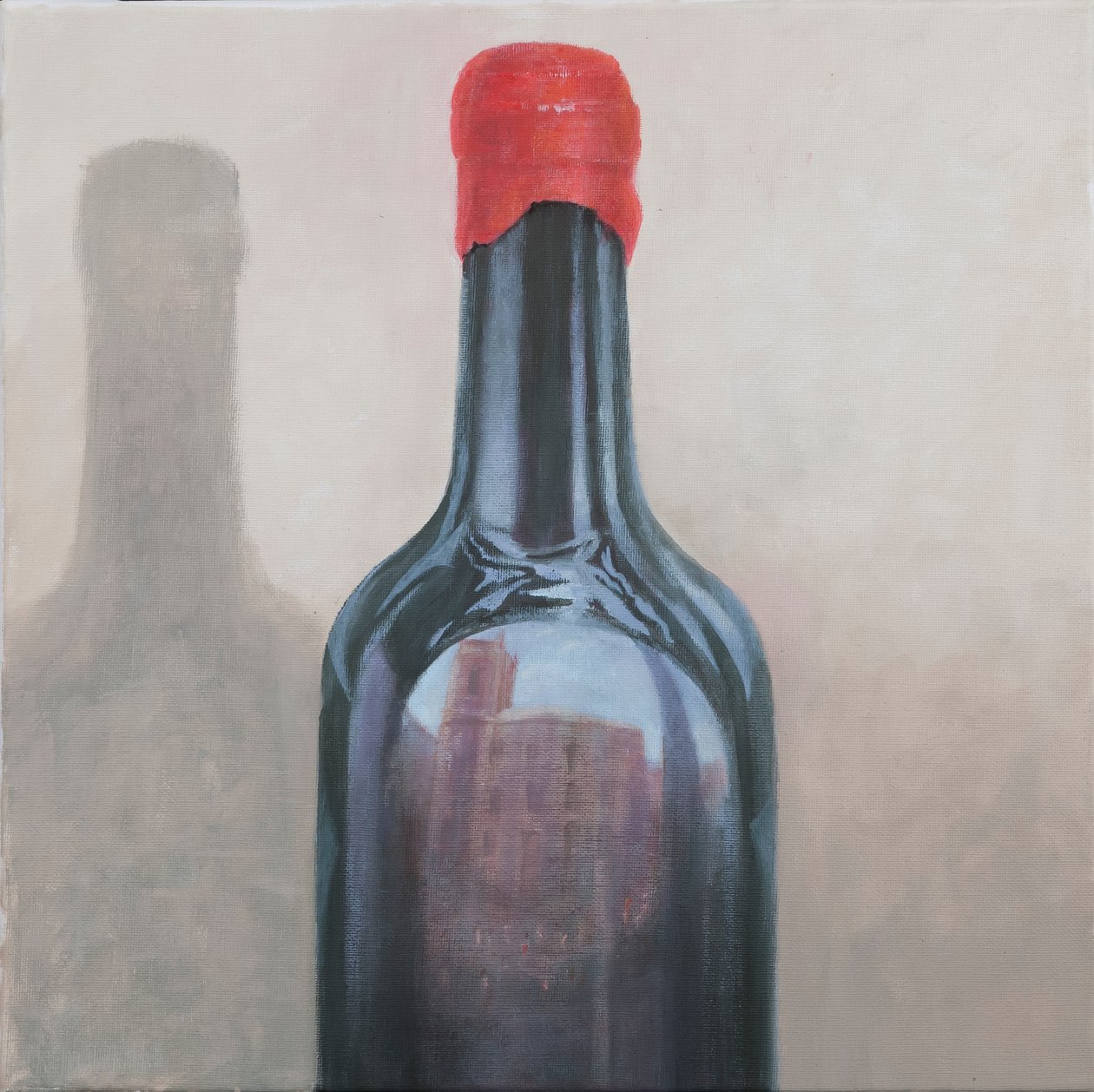 Pienza-heijastus, 2012 (akryyli kankaalle) tekijältä Lincoln Seligman