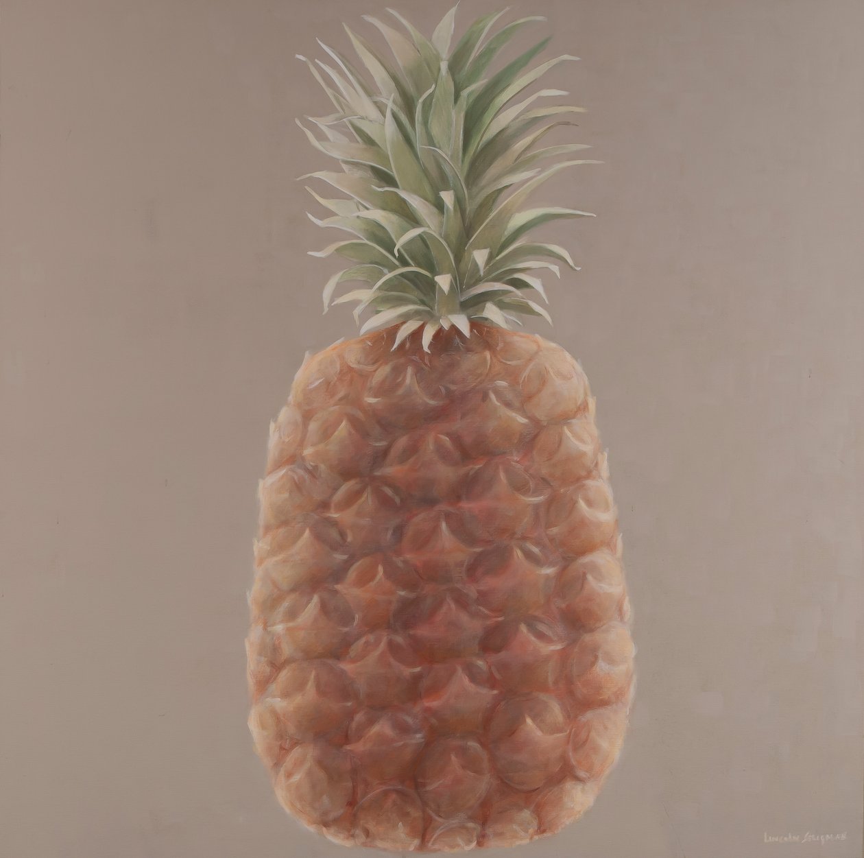 Ananas, 2012 (akryyli kankaalle) tekijältä Lincoln Seligman