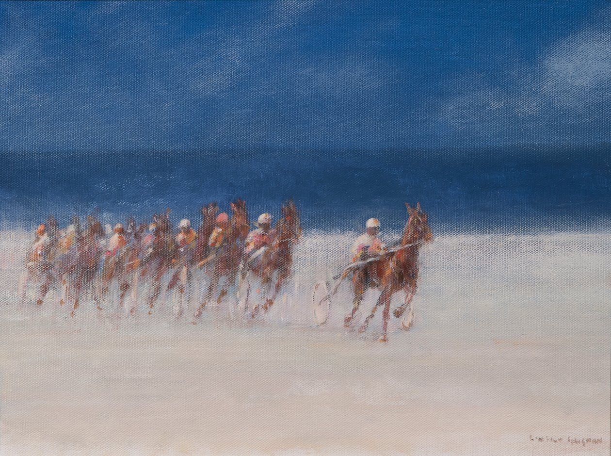 Trotting Races, Bretagne, 2012 (akryyli kankaalle) tekijältä Lincoln Seligman