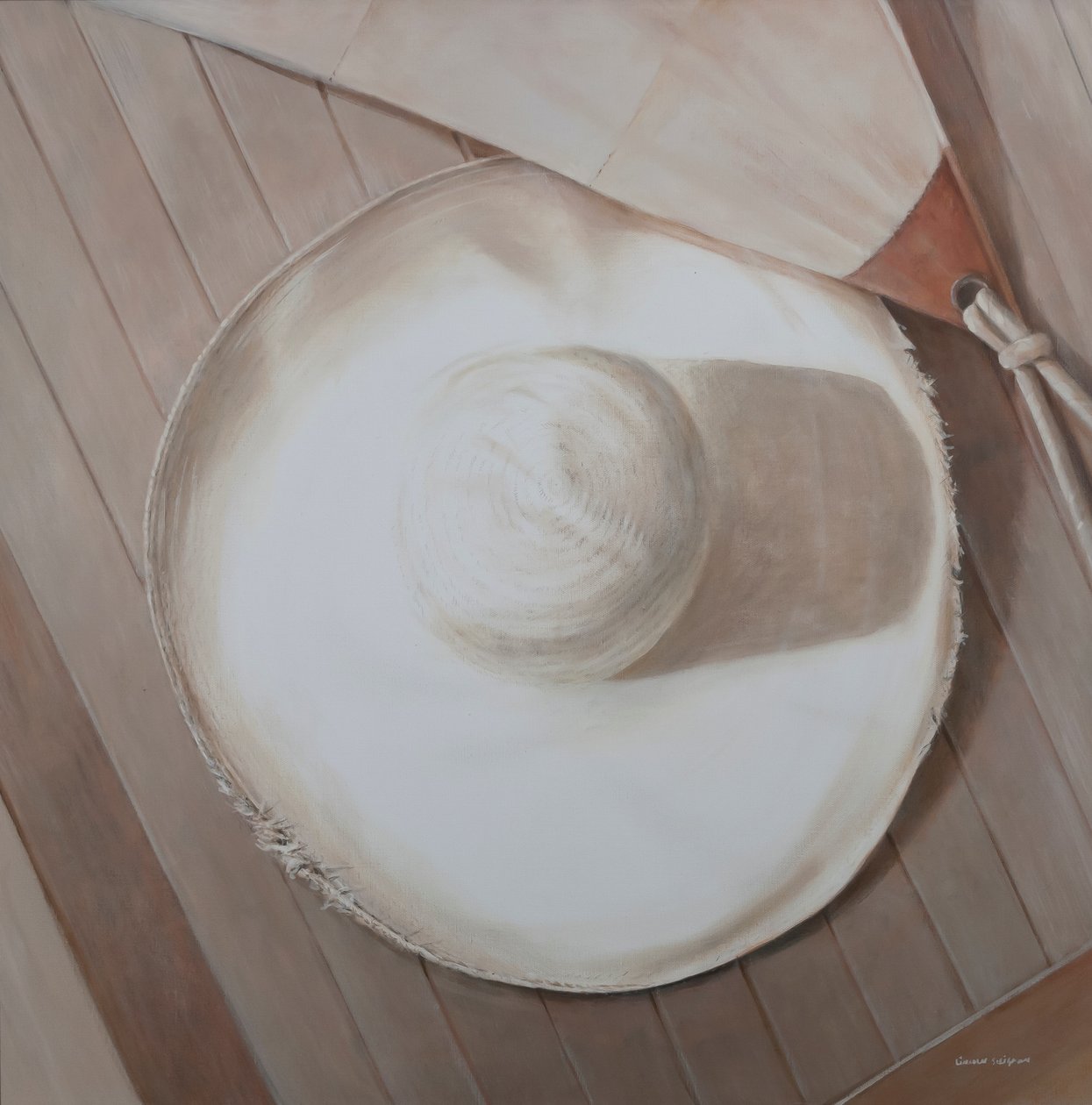 Matkahattu, 2012 (akryyli kankaalle) tekijältä Lincoln Seligman