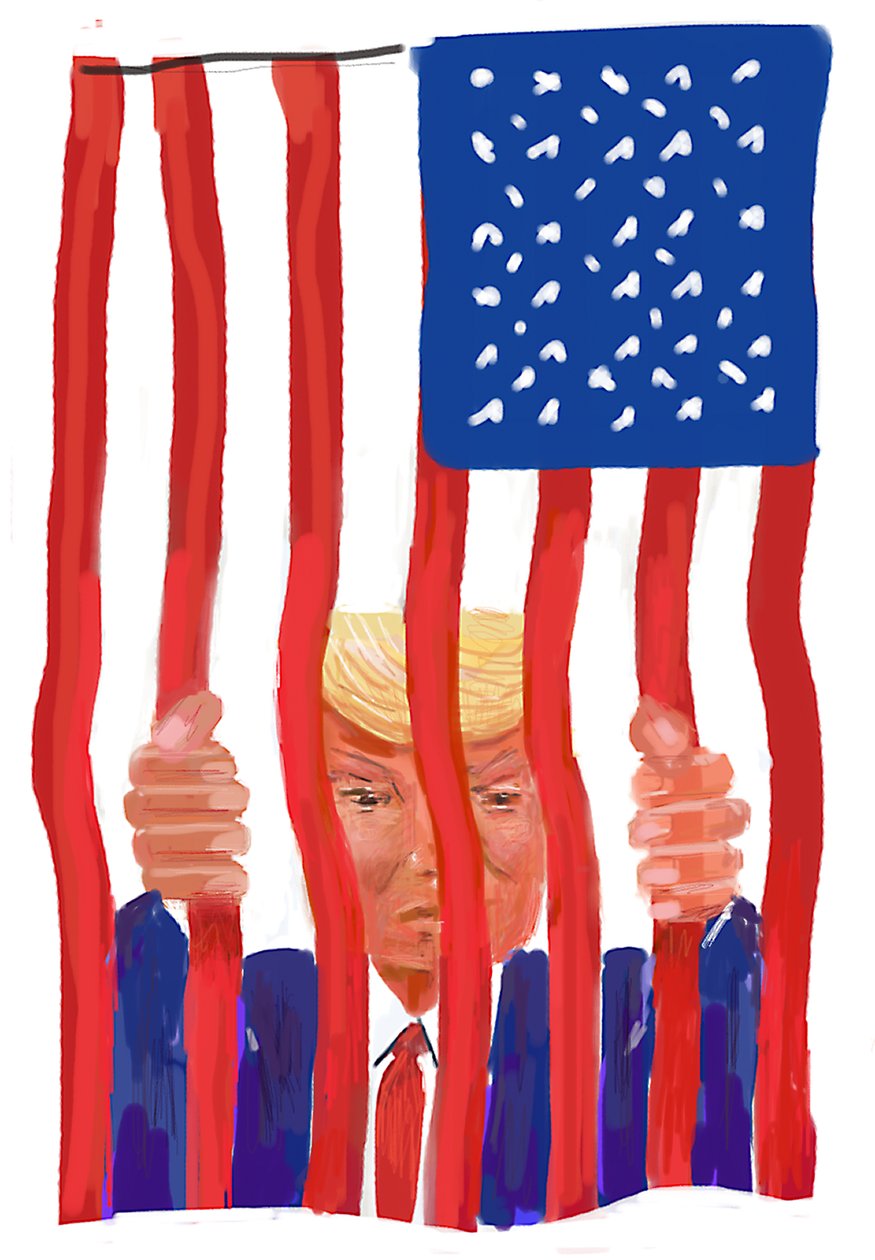 Trump, 2022 (digitaalinen printti) tekijältä Lincoln Seligman