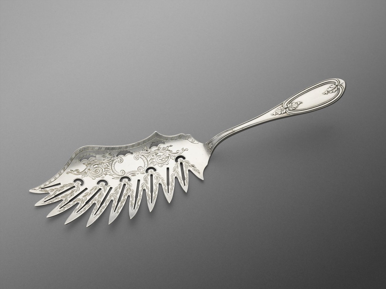 Makaroniveitsi, n. 1857-1865 (hopea) tekijältä Lincoln and Foss Haddock