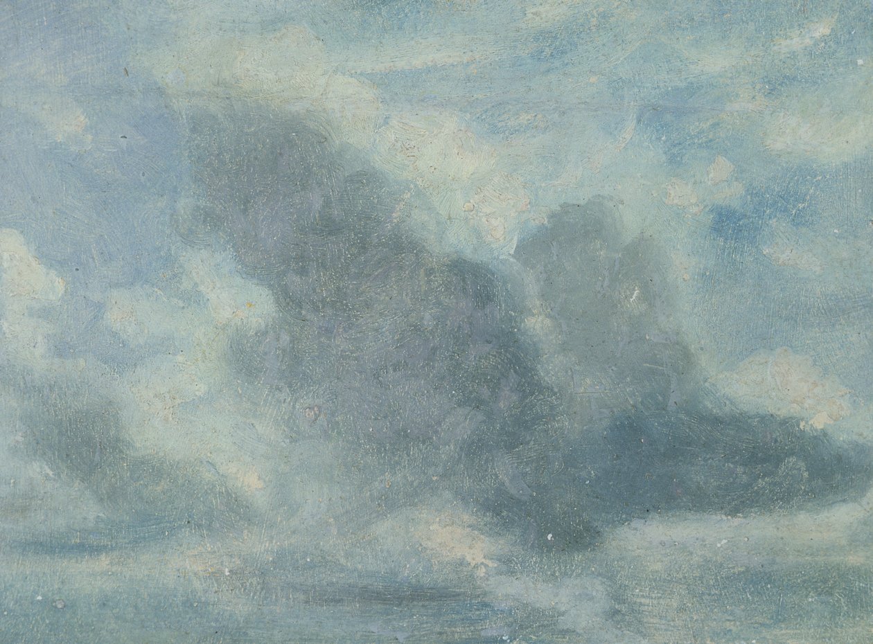 Sky Study, n. 1822 (öljy paperille aluksella) tekijältä Lionel Constable
