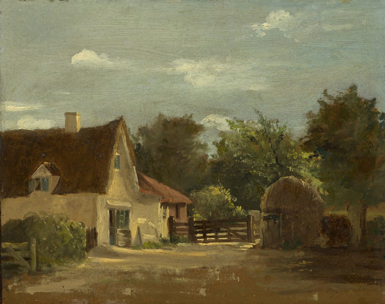 Mökki, n. 1850 tekijältä Lionel Constable