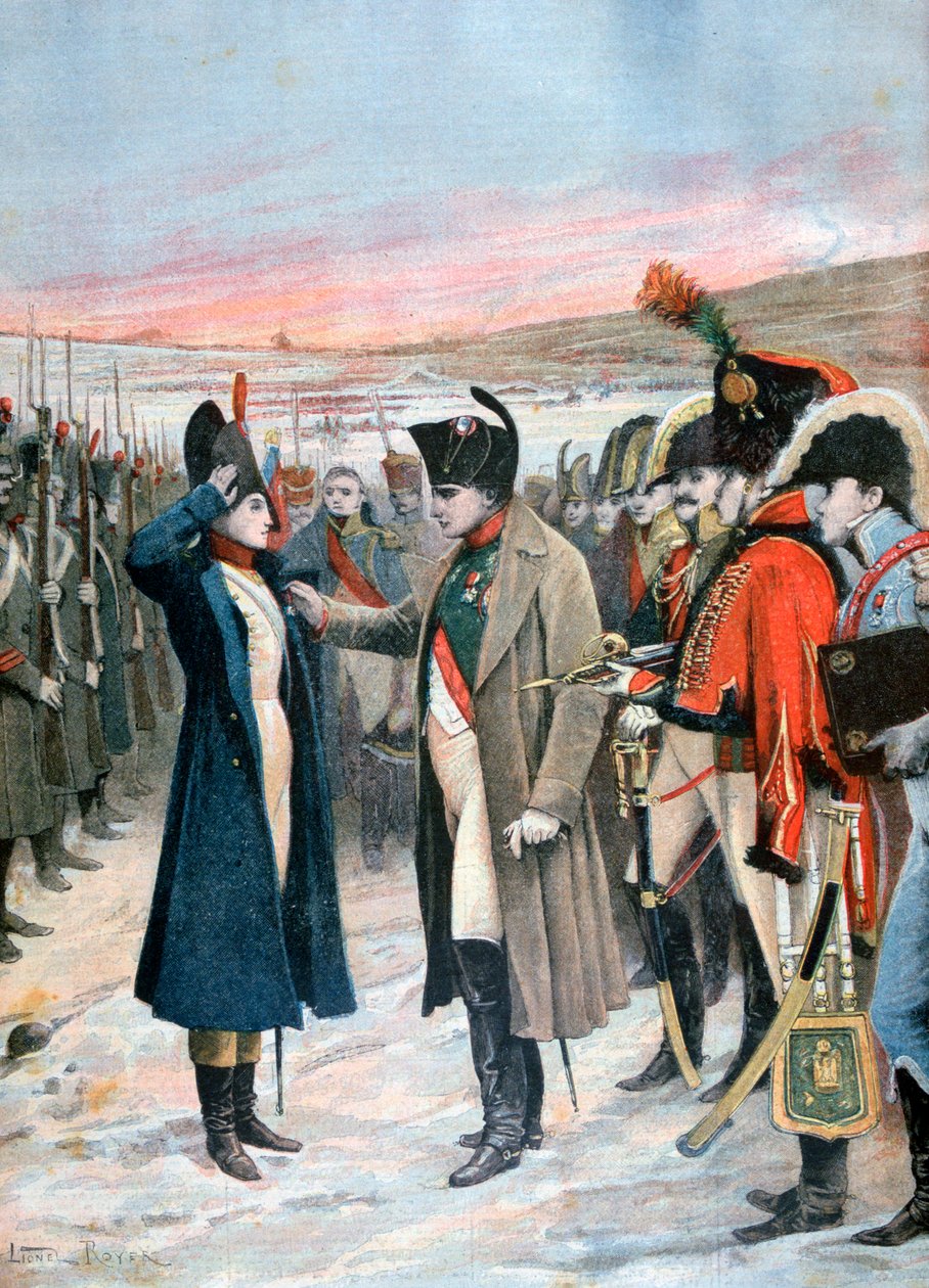 Napoleon esittelee naisupseeri Marie Schellinckille Legion dHonneur, 1808 1894 tekijältä Lionel Noel Royer