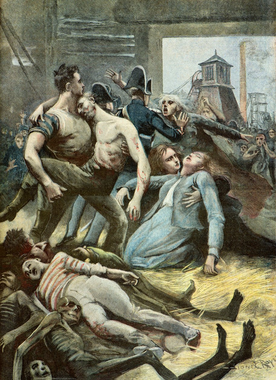 Montceaux les Minesin kaivoksen onnettomuus tekijältä Lionel Noel Royer