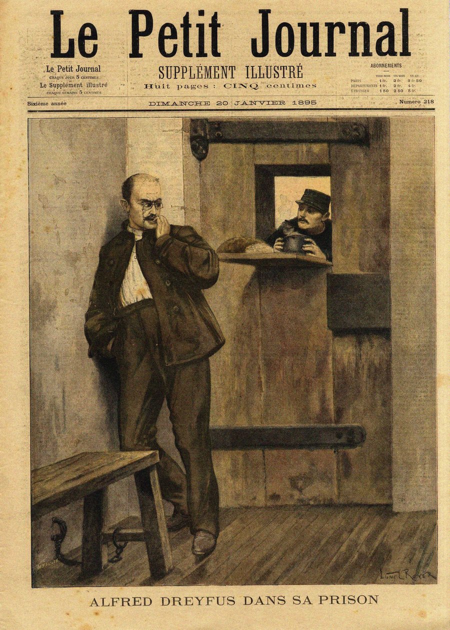 Le Petit Journal, joka koskee Dreyfus-tapausta, 1895. tekijältä Lionel Royer