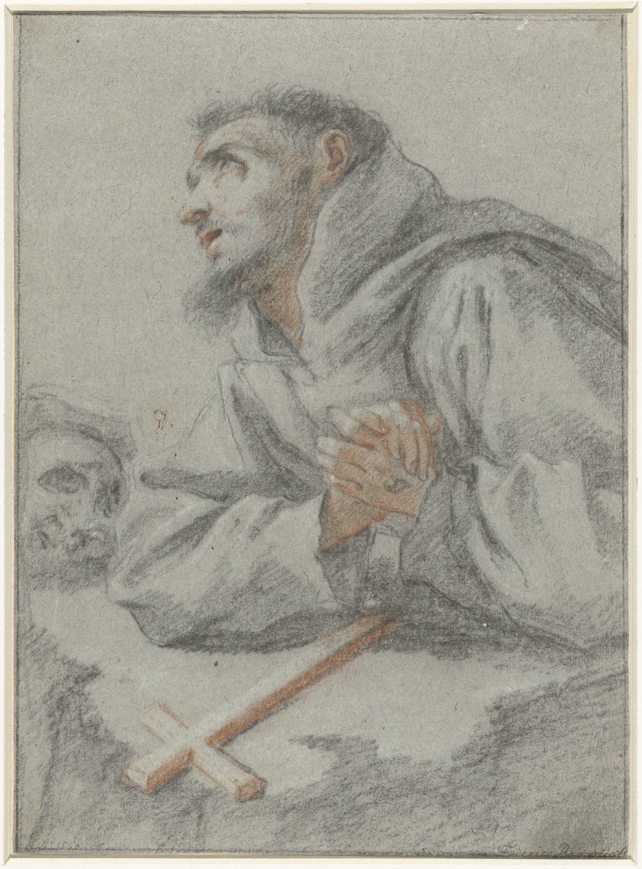 Pyhä Franciscus Assisilainen tekijältä Lionello Spada (attributed to)