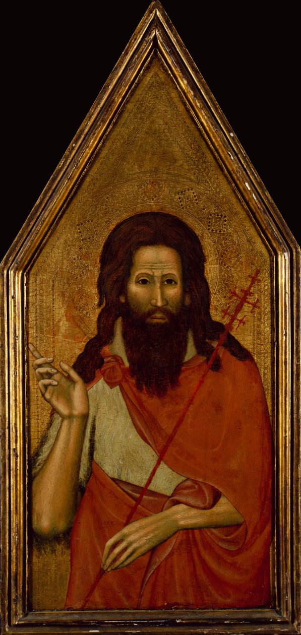Johannes Kastaja (tempera puulla) tekijältä Lippo di Benivieni