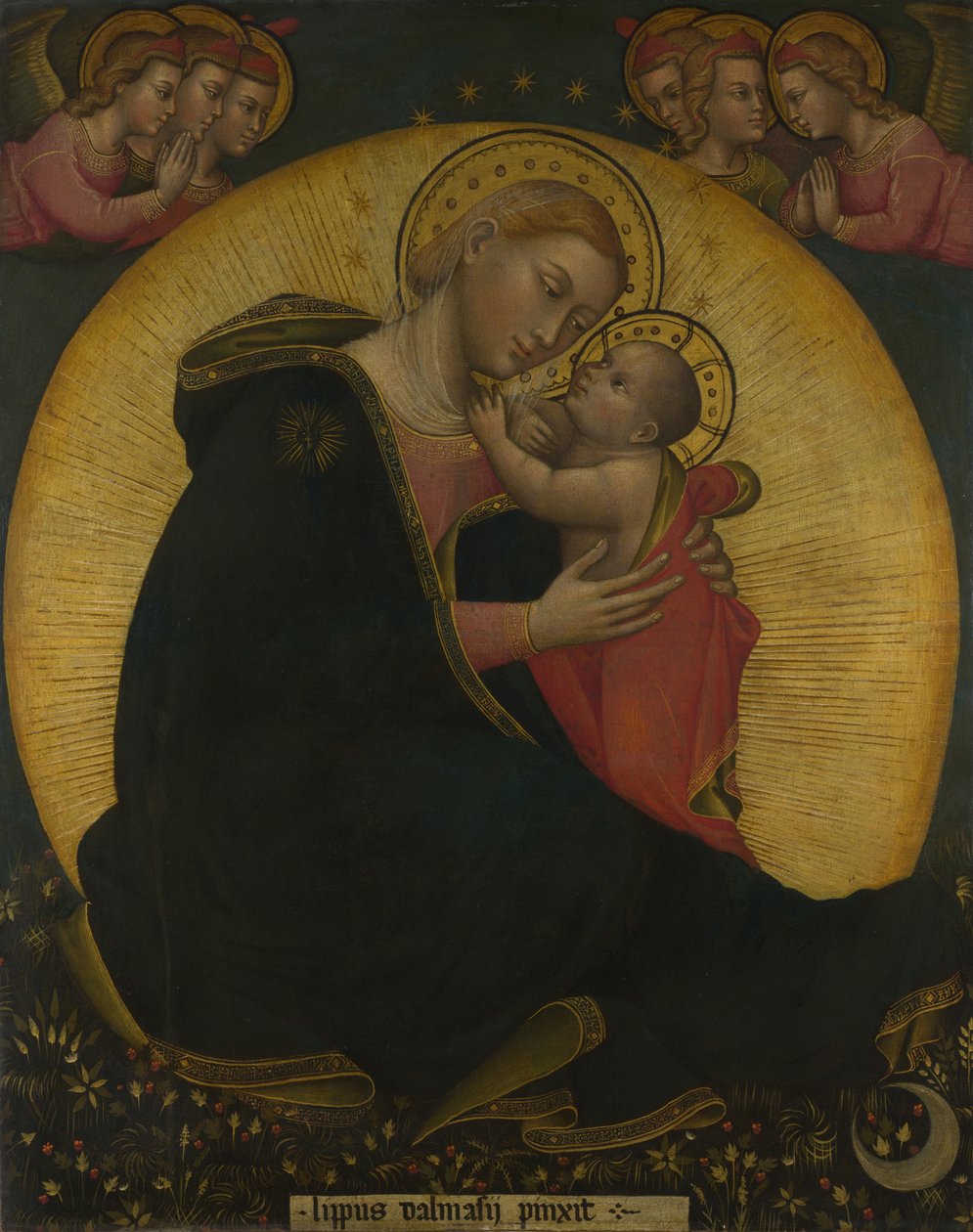 Nöyryyden neitsyt Nöyryyden Madonna, noin 1390 tekijältä Lippo di Dalmasio Scannabecchi