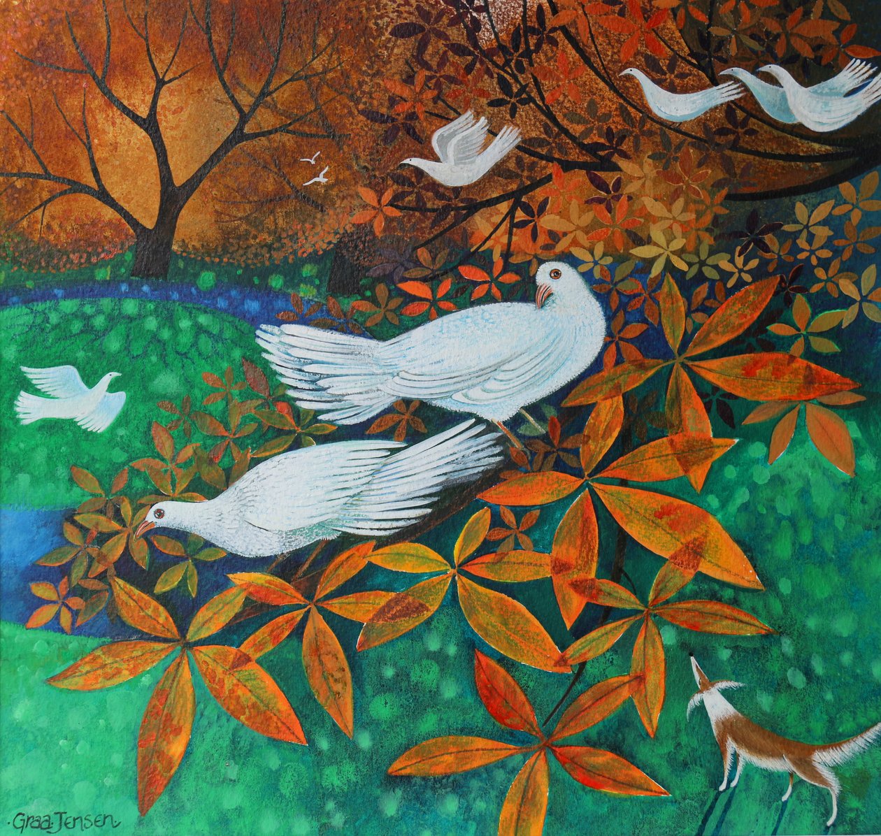 Valkoiset kyyhkyset, 2016 tekijältä Lisa Graa Jensen