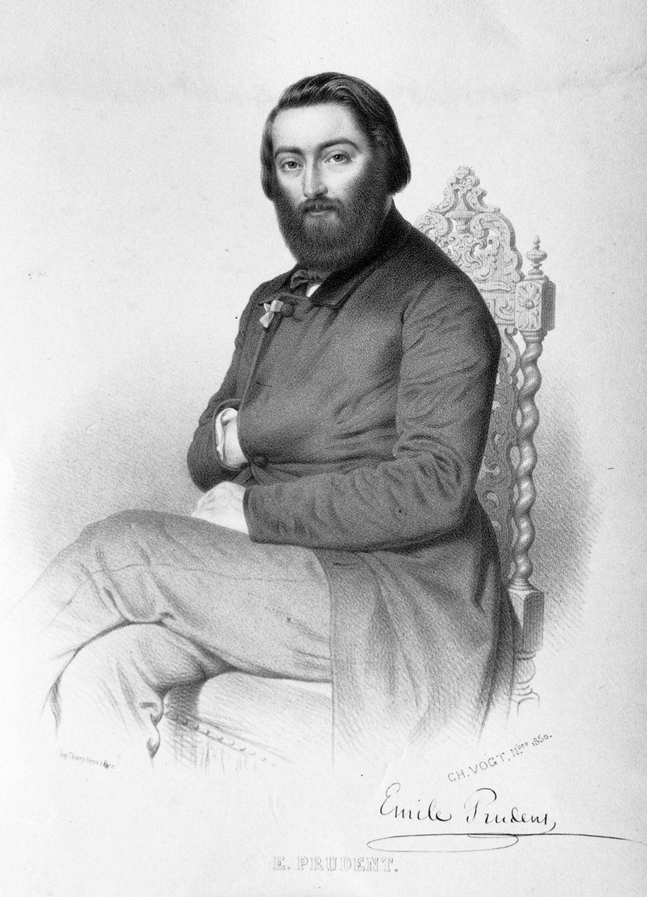 Émile Prudent, pianisti tekijältä Lithographer