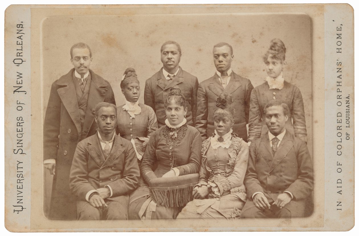 University Singers of New Orleans,c. 1879 (kuva) tekijältä Llewellyn A. Sawyer