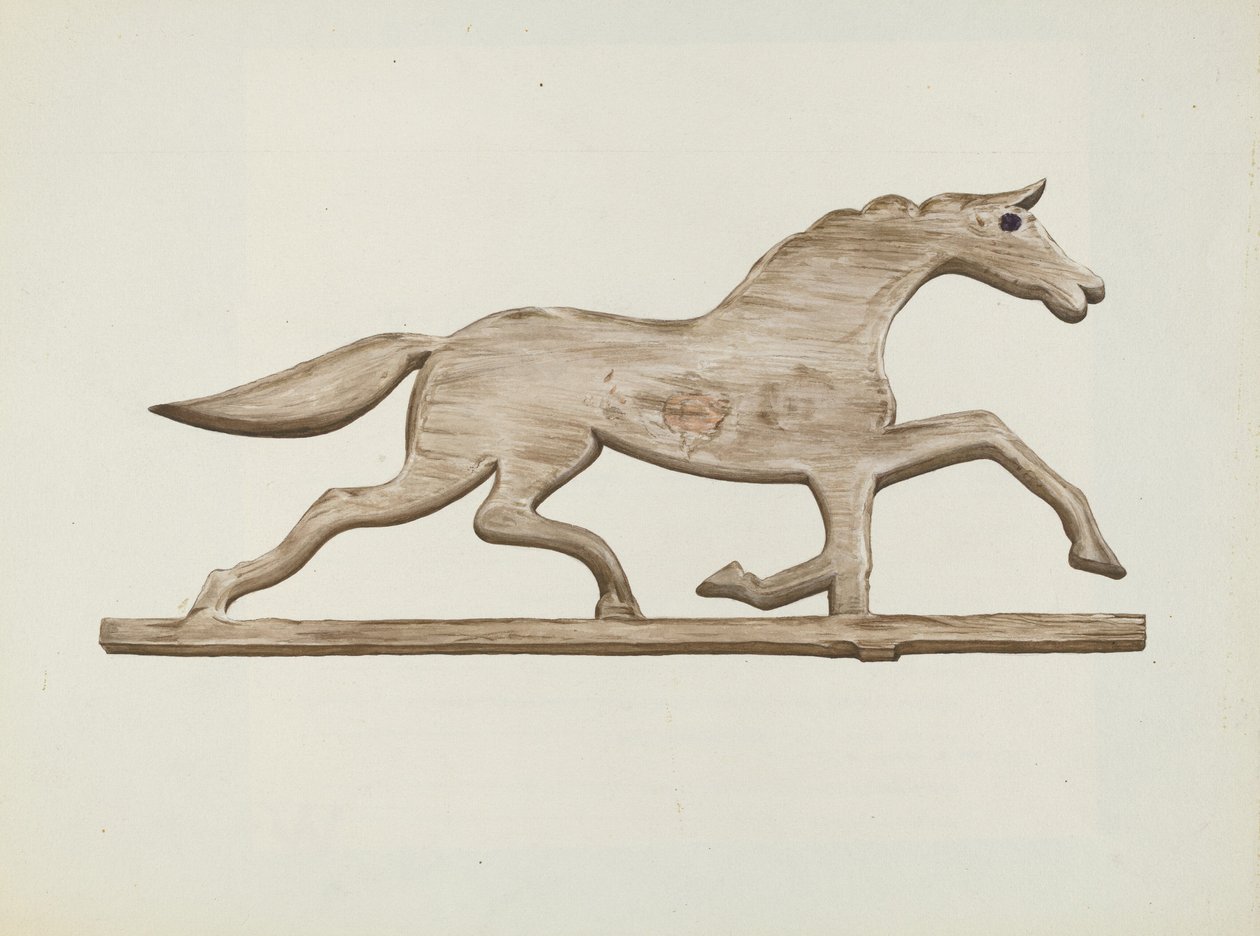 Hevosen tuuliviiri, c. 1938. tekijältä Lloyd Broome