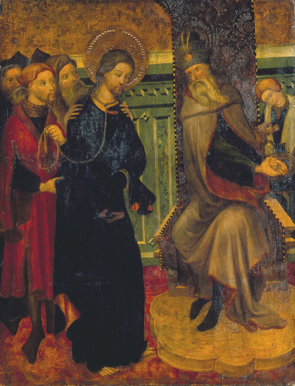 Kristus Pilatuksen edessä, noin 1420-1425 (tempera paneelille). tekijältä Lluís Borrassà