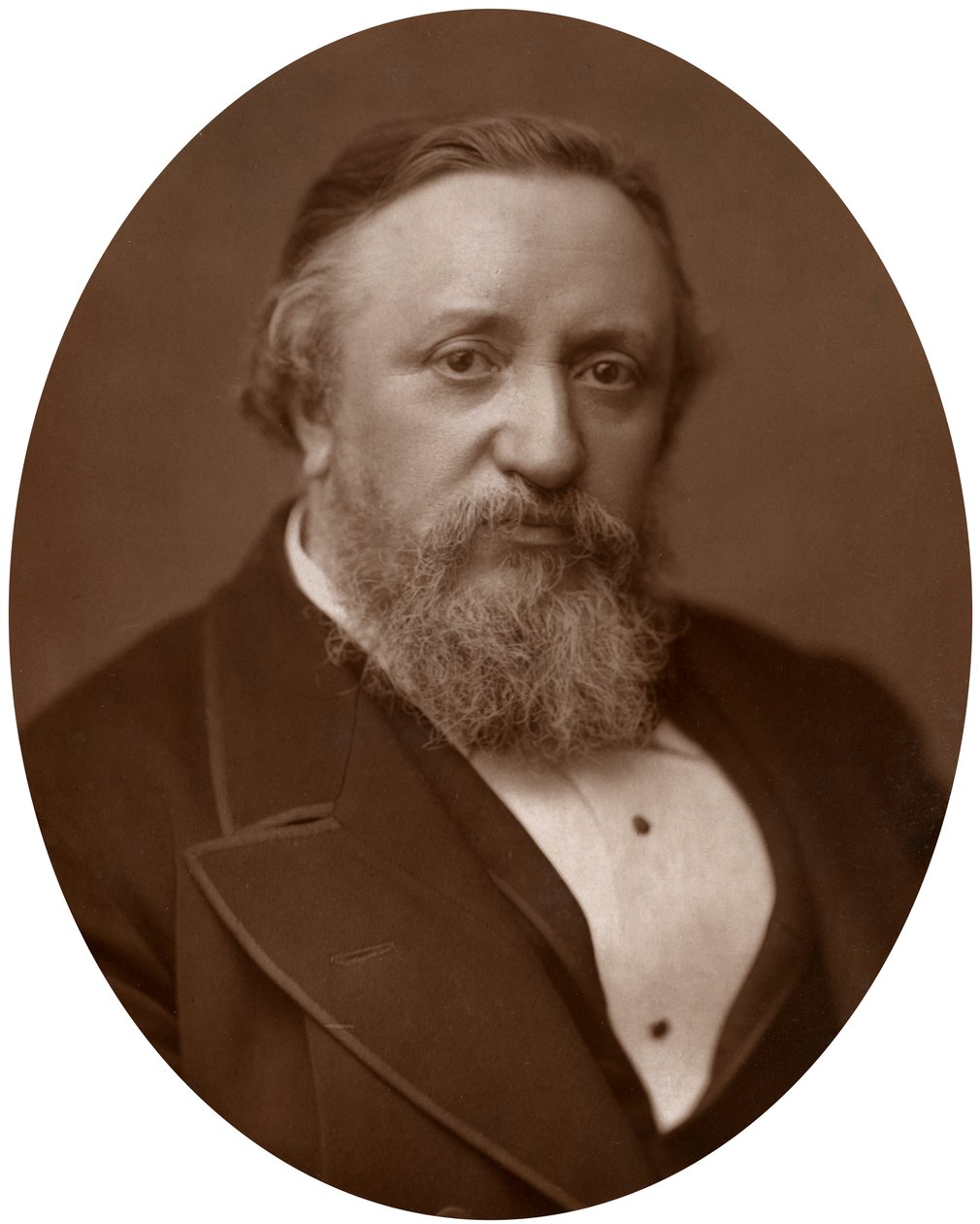 Benjamin Ward Richardson, brittiläinen lääkäri ja lääketieteen historian kirjailija, 1883. tekijältä Lock and Whitfield