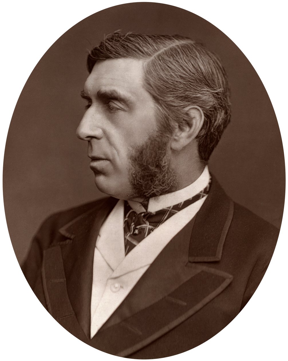 Oikea Hon George Joachim Goschen, Lontoon kaupungin kansanedustaja, 1877. tekijältä Lock and Whitfield