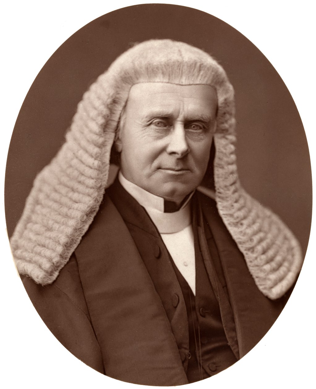 Oikea Henry Bouverie Brand, kansanedustaja, alahuoneen puhemies, 1876. tekijältä Lock and Whitfield