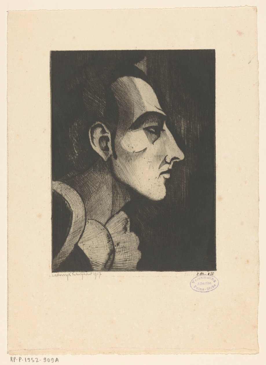 Pierrot I (alkuperäinen nimi) tekijältä Lodewijk Schelfhout (signed by artist)