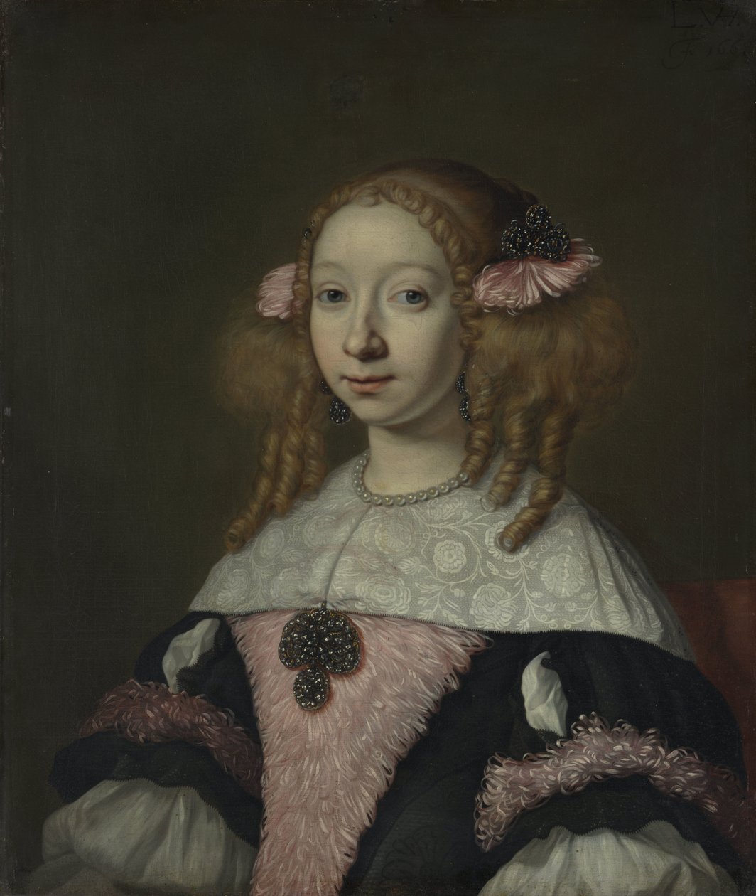 Adriana Jacobusdr Hinlopen (1646-1736), Johannes Wijbrantsin vaimo tekijältä Lodewijk van der Helst