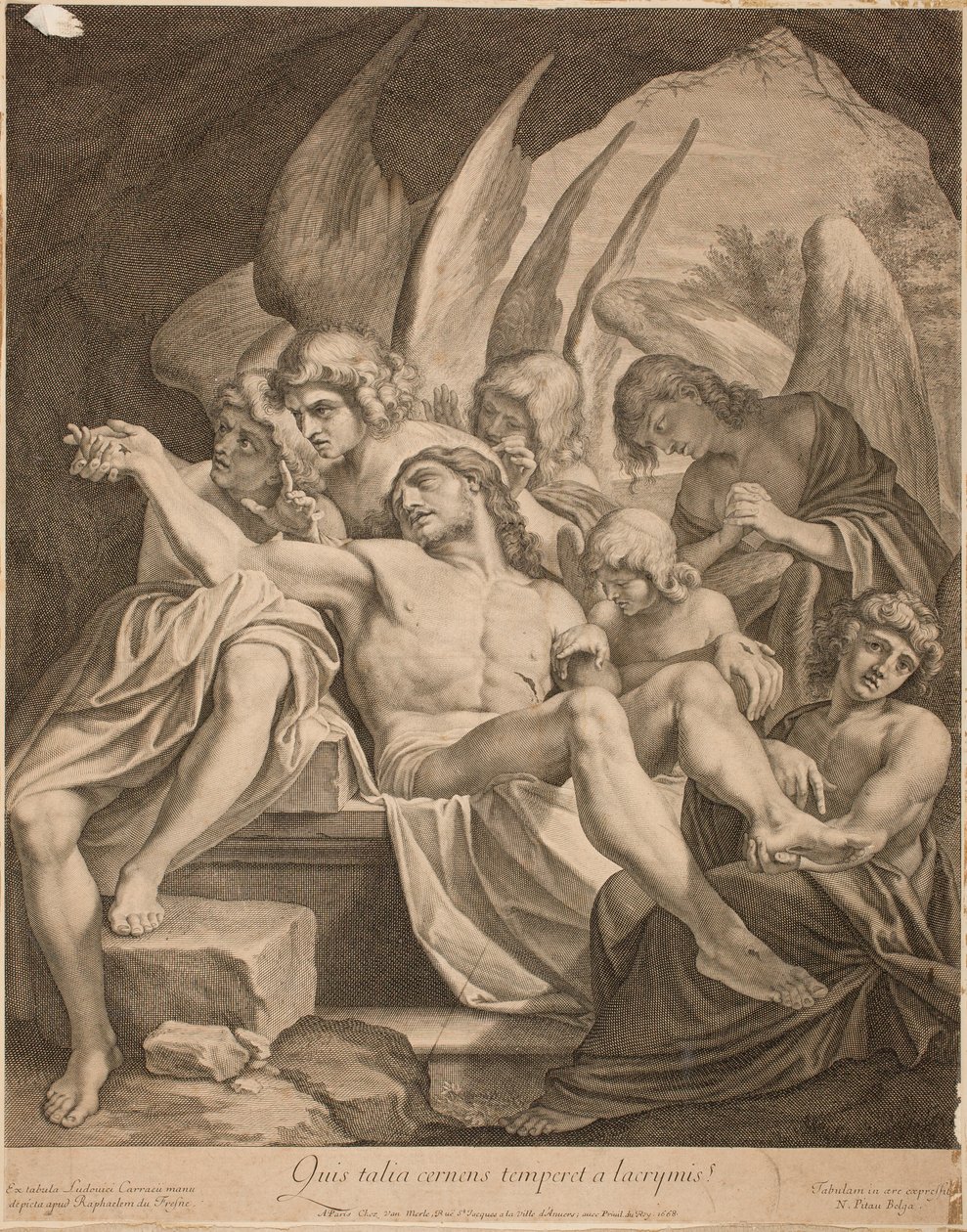 Kolminaisuus kuolleen Kristuksen kanssa, 1668 tekijältä Lodovico Carracci