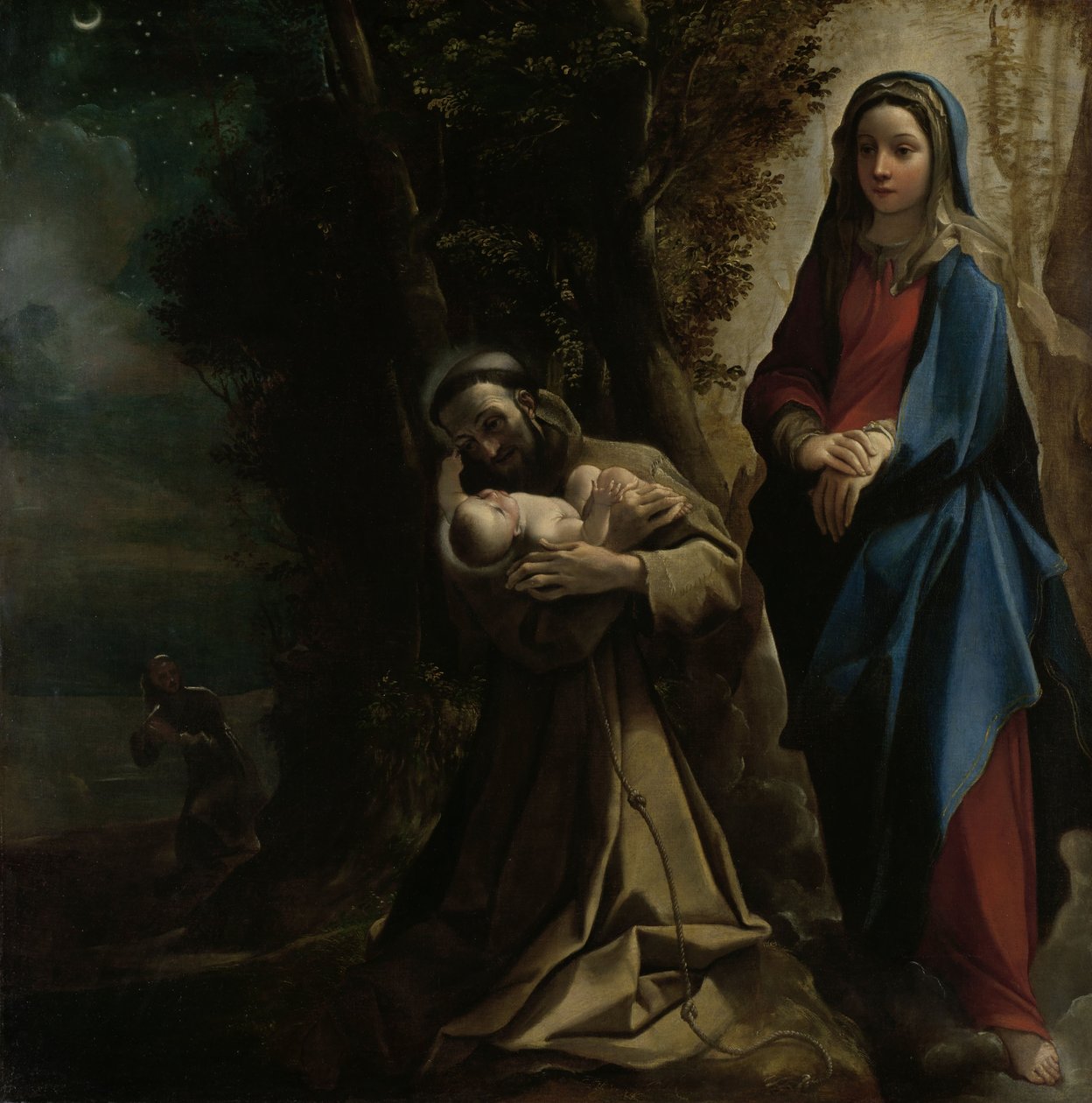 Pyhän Franciscus Assisilaisen näky, 1585 tekijältä Lodovico Carracci