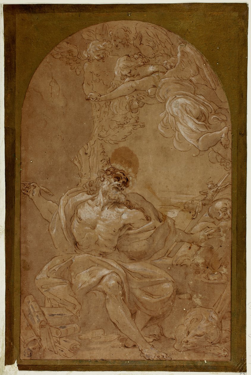 Opiskelu Saint Jeromelle tekijältä Lodovico Carracci