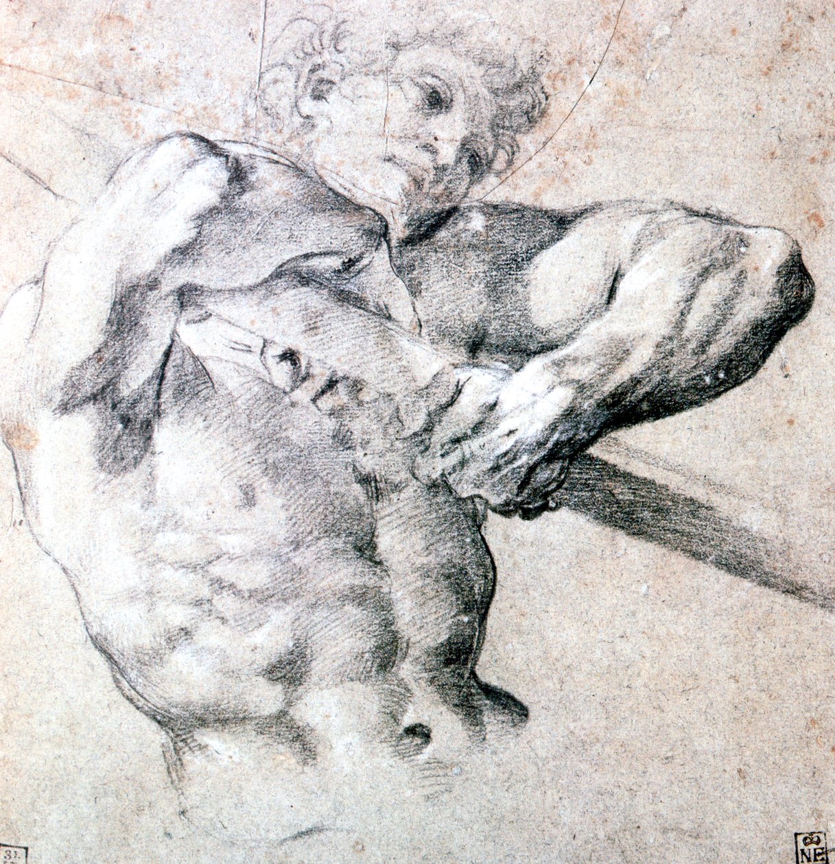 Study of a Figure, c1575-1619 tekijältä Lodovico Carracci